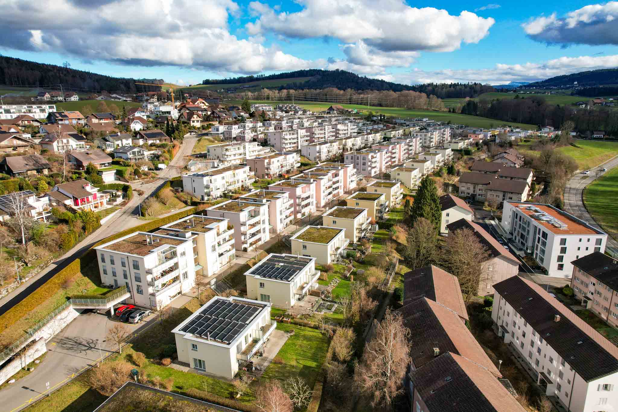 Bild von der Überbauung Alpina in Worb