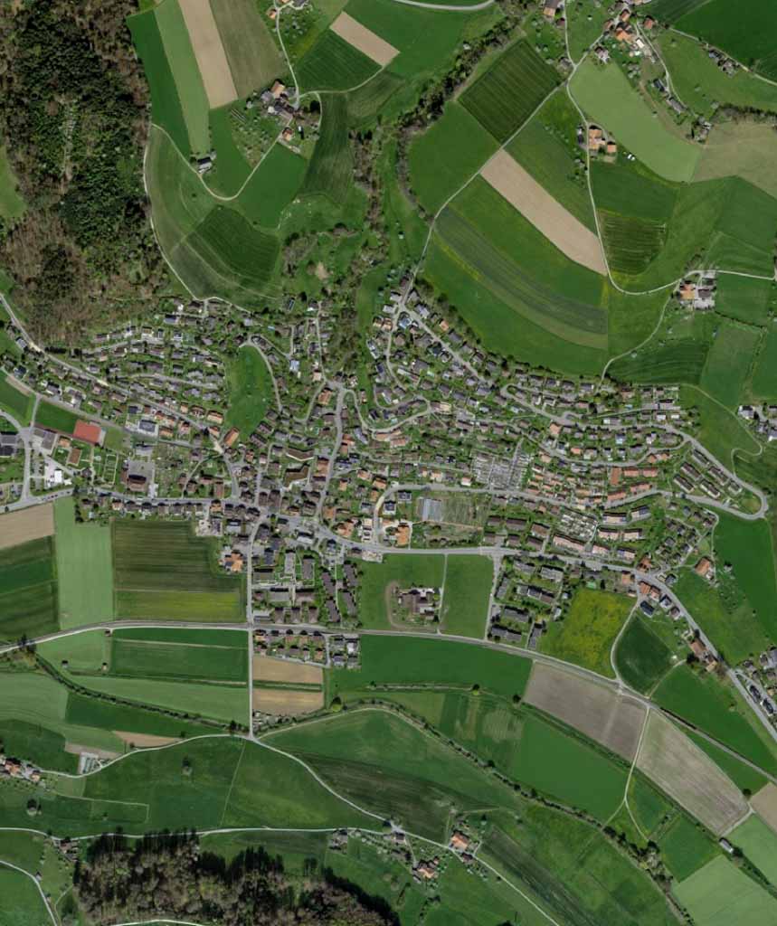 Luftaufnahme von Stettlen