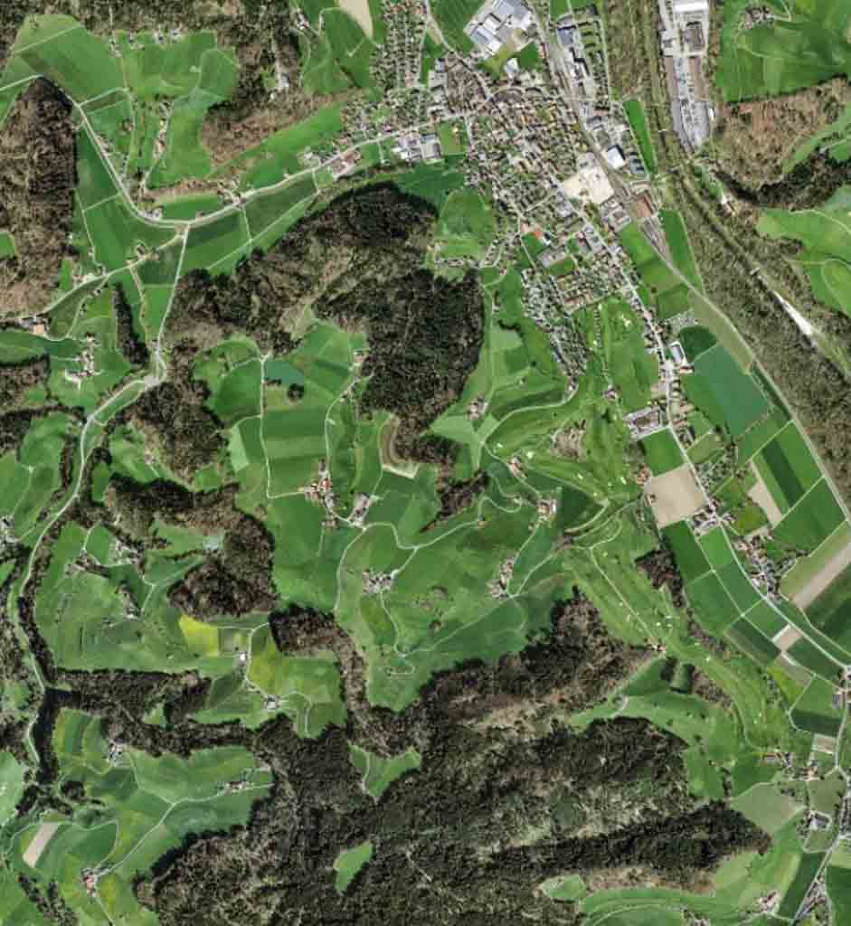 Luftaufnahme von Oberburg