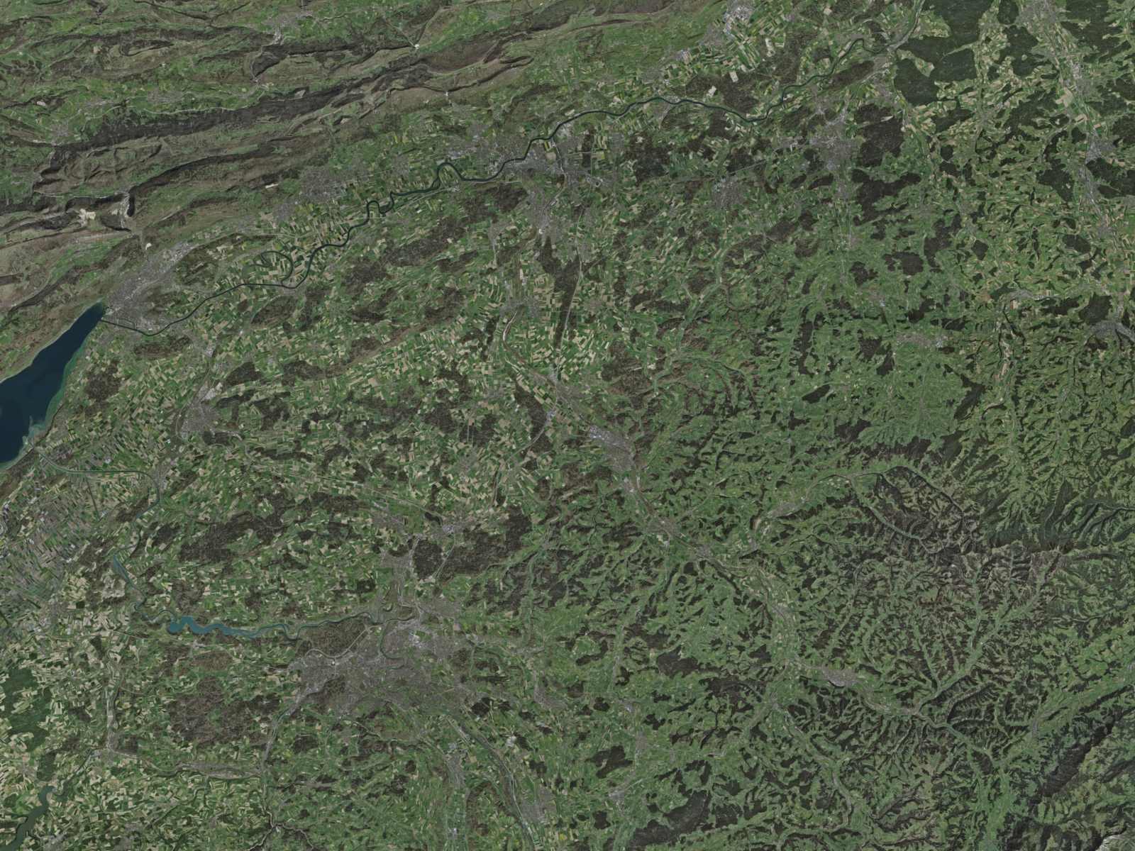 Luftbild der Region zwischen Biel, Solothurn, Langenthal und Bern mit den Orten unserer Referenzen